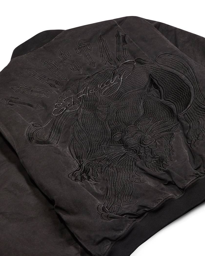 Trapstar x Ed Hardy Bomber- Black 黒 | TS-65455