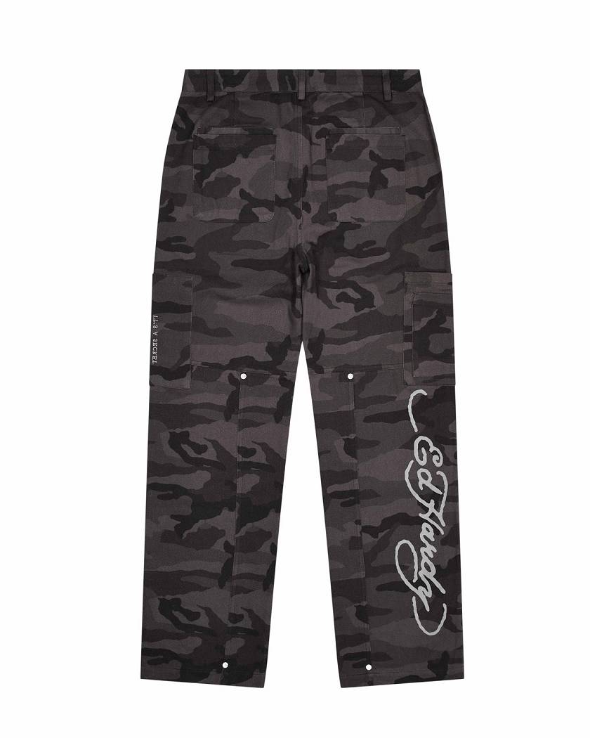 Trapstar x Ed Hardy Cargos 黒 迷彩 | TS-65319