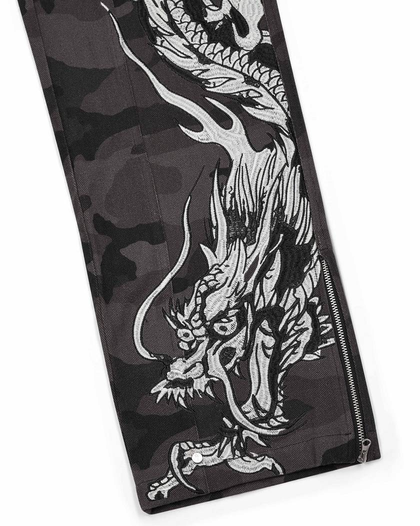 Trapstar x Ed Hardy Cargos 黒 迷彩 | TS-65319