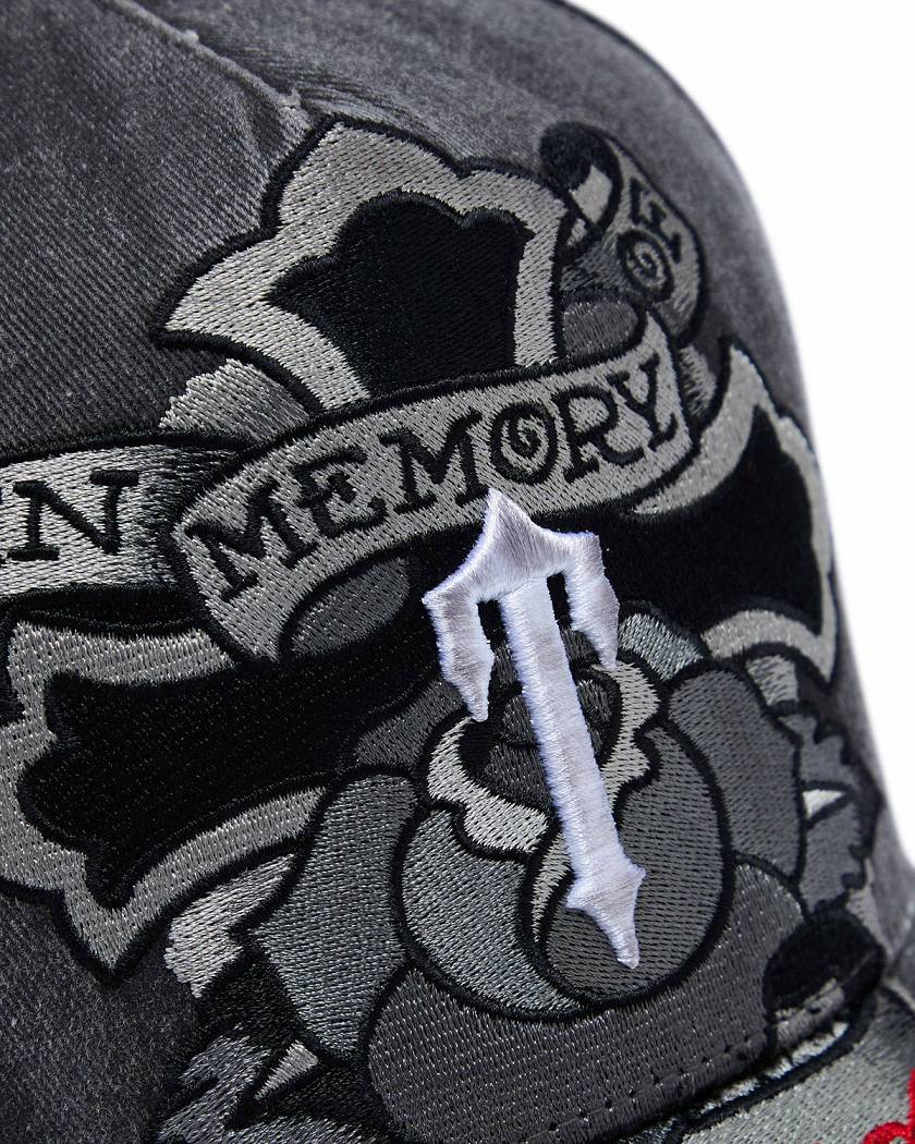 Trapstar x Ed Hardy Cross Cap グレー | TS-65077