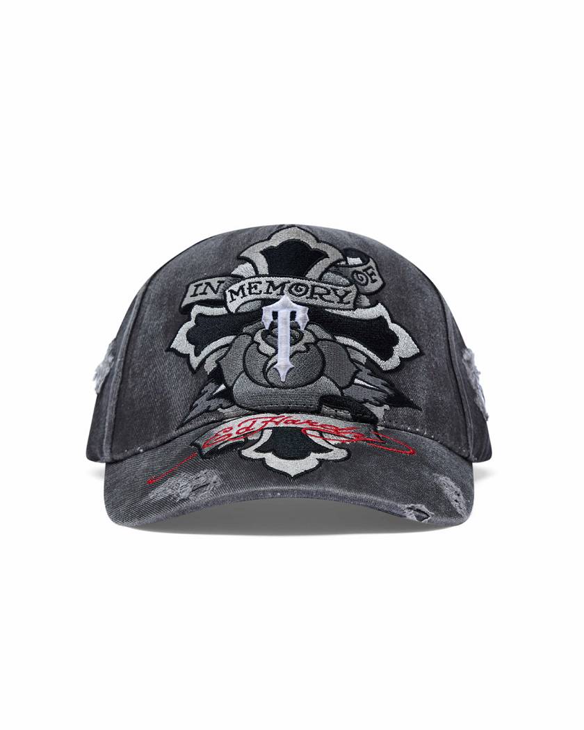 Trapstar x Ed Hardy Cross Cap グレー | TS-65077