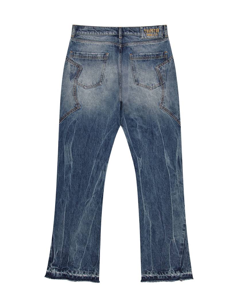Trapstar x Ed Hardy Denim Jeans 青 | TS-65318
