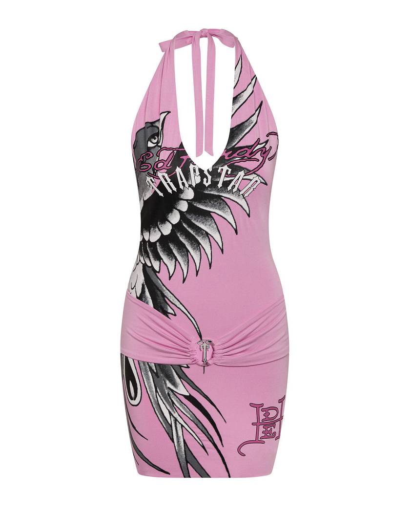 Trapstar x Ed Hardy Dress ピンク | TS-65104