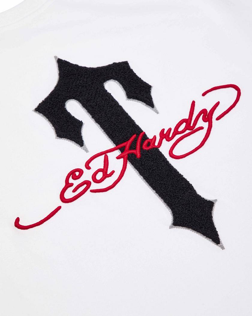 Trapstar x Ed Hardy Ironagte T Tee 白 | TS-65236