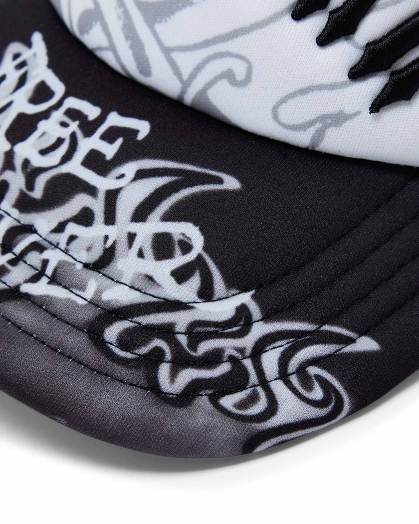 Trapstar x Ed Hardy Irongate Arch Cap 黒 | TS-65197