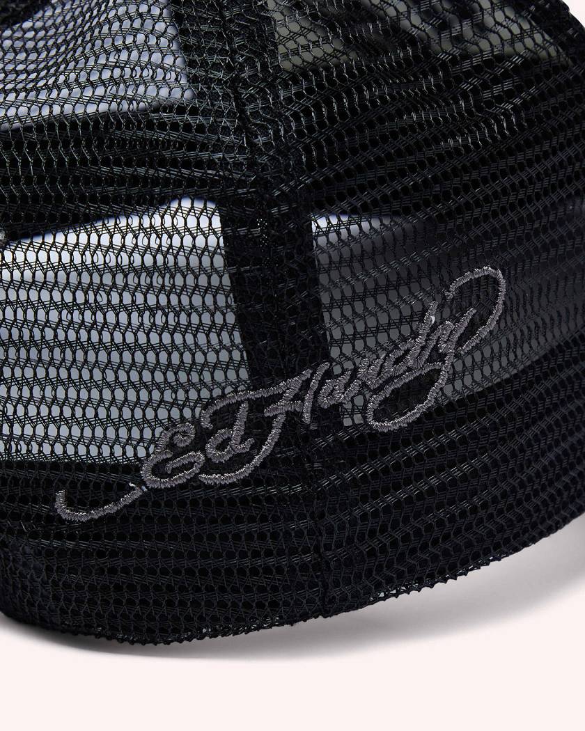 Trapstar x Ed Hardy Irongate Arch Cap 黒 | TS-65197