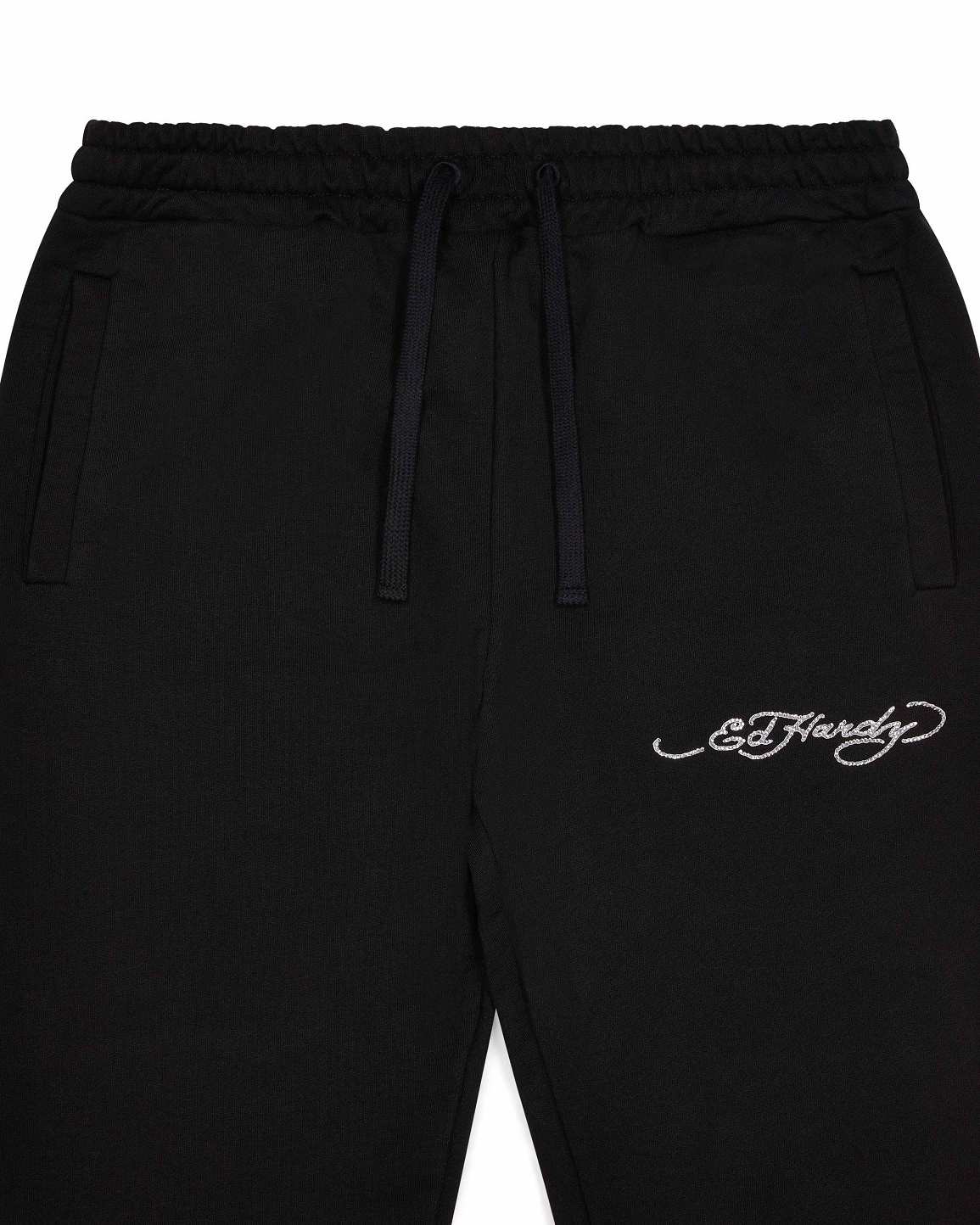 Trapstar x Ed Hardy Irongate Patchwork Jogger 黒 | TS-65406