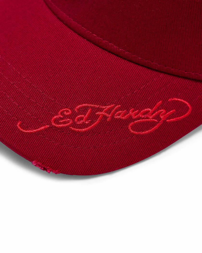 Trapstar x Ed Hardy Irongate T Cap 赤 | TS-65080
