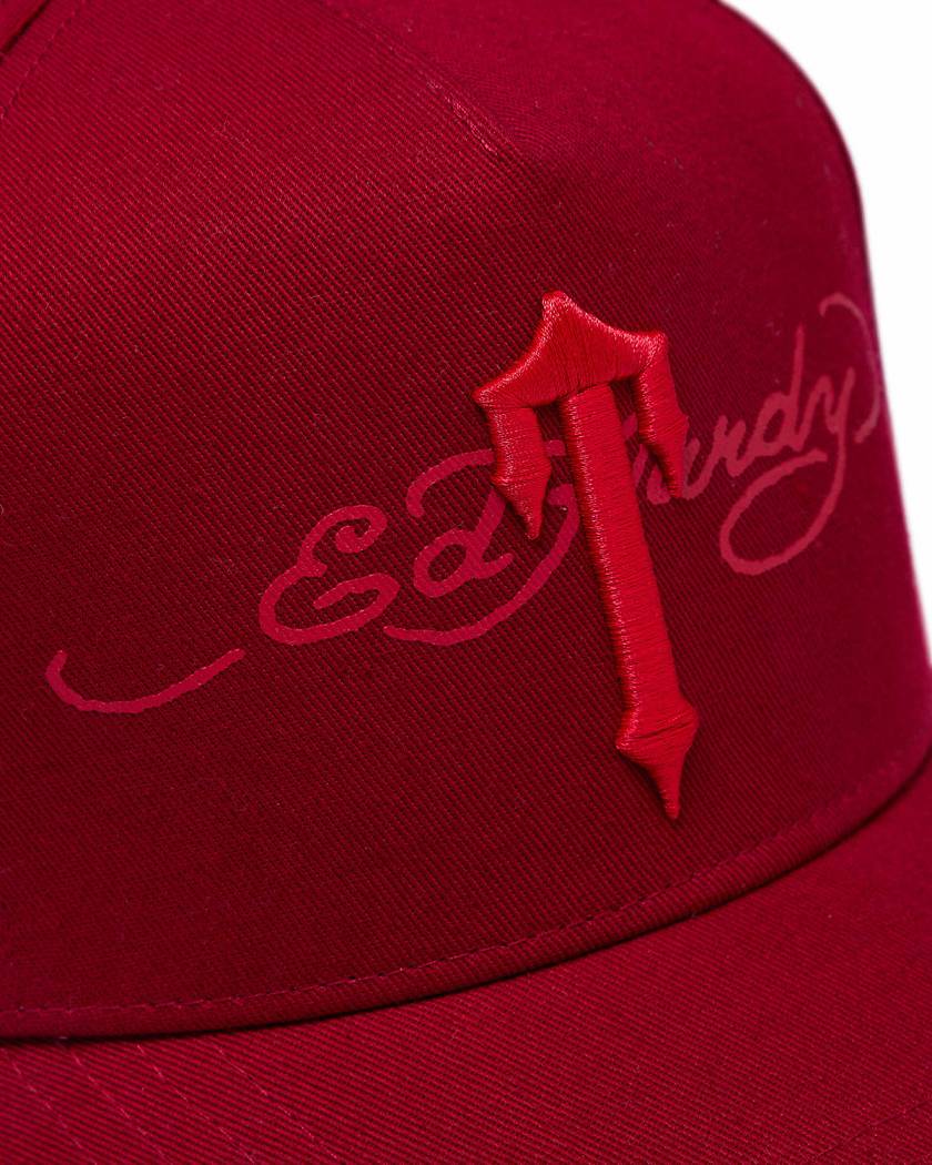 Trapstar x Ed Hardy Irongate T Cap 赤 | TS-65080