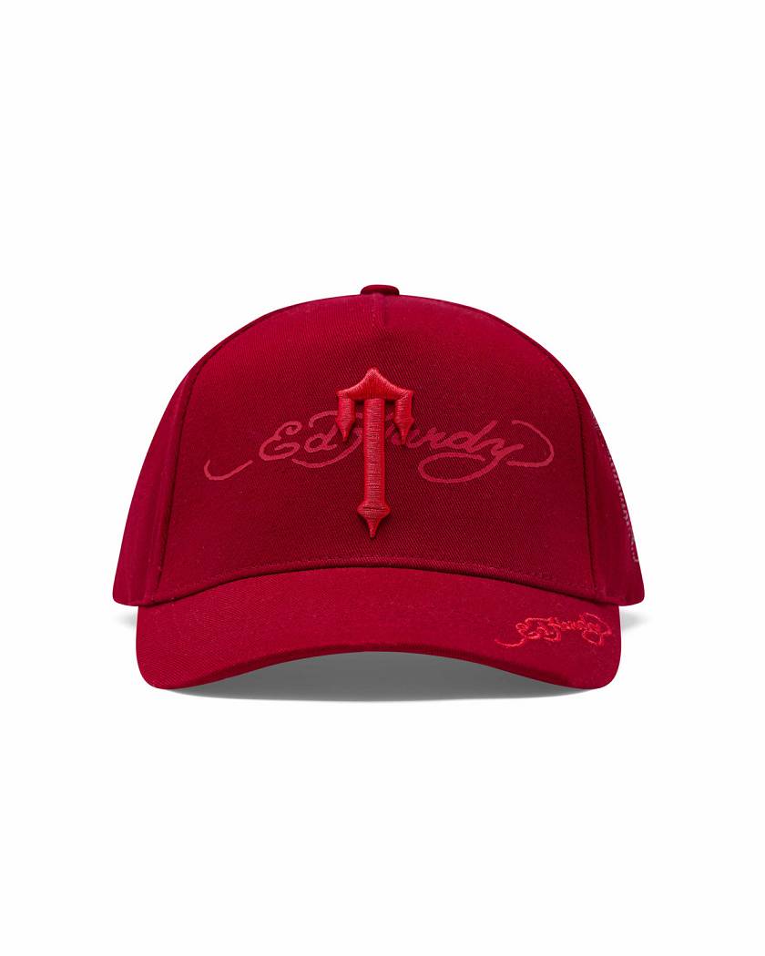 Trapstar x Ed Hardy Irongate T Cap 赤 | TS-65080