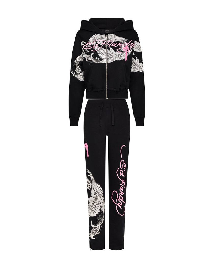 Trapstar x Ed Hardy Jogger 黒 | TS-65110