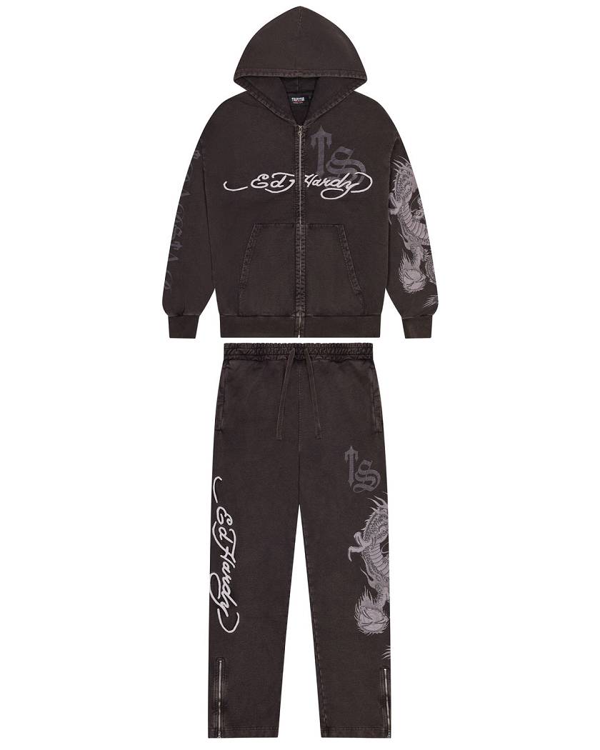 Trapstar x Ed Hardy Script Jogger グレー | TS-65328