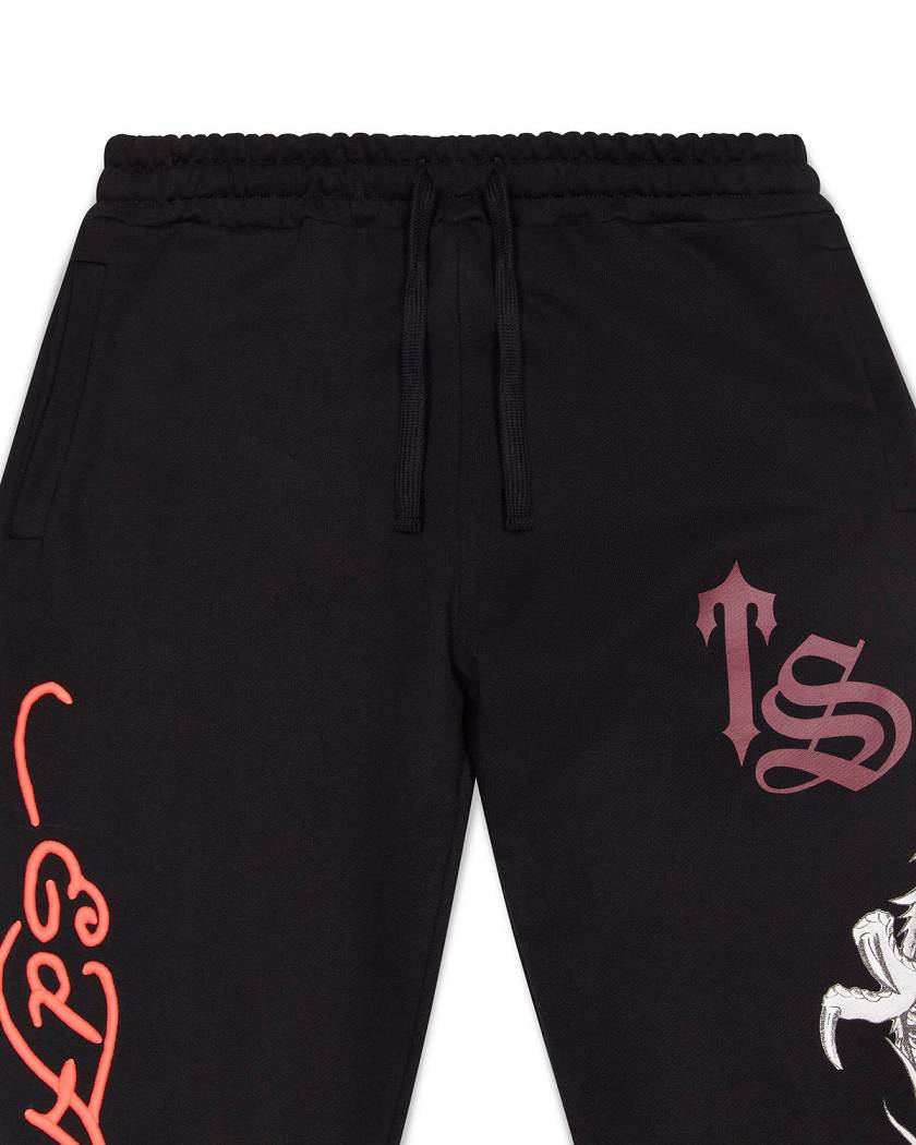 Trapstar x Ed Hardy Script Jogger 黒 | TS-65405