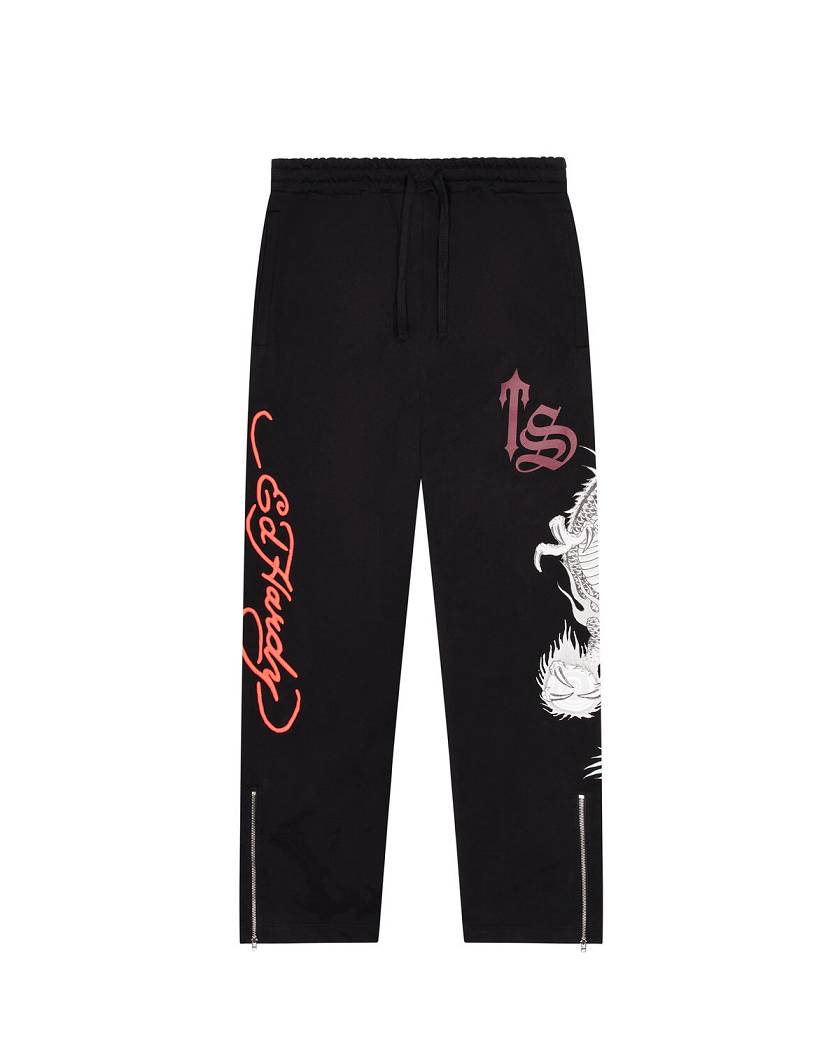 Trapstar x Ed Hardy Script Jogger 黒 | TS-65405