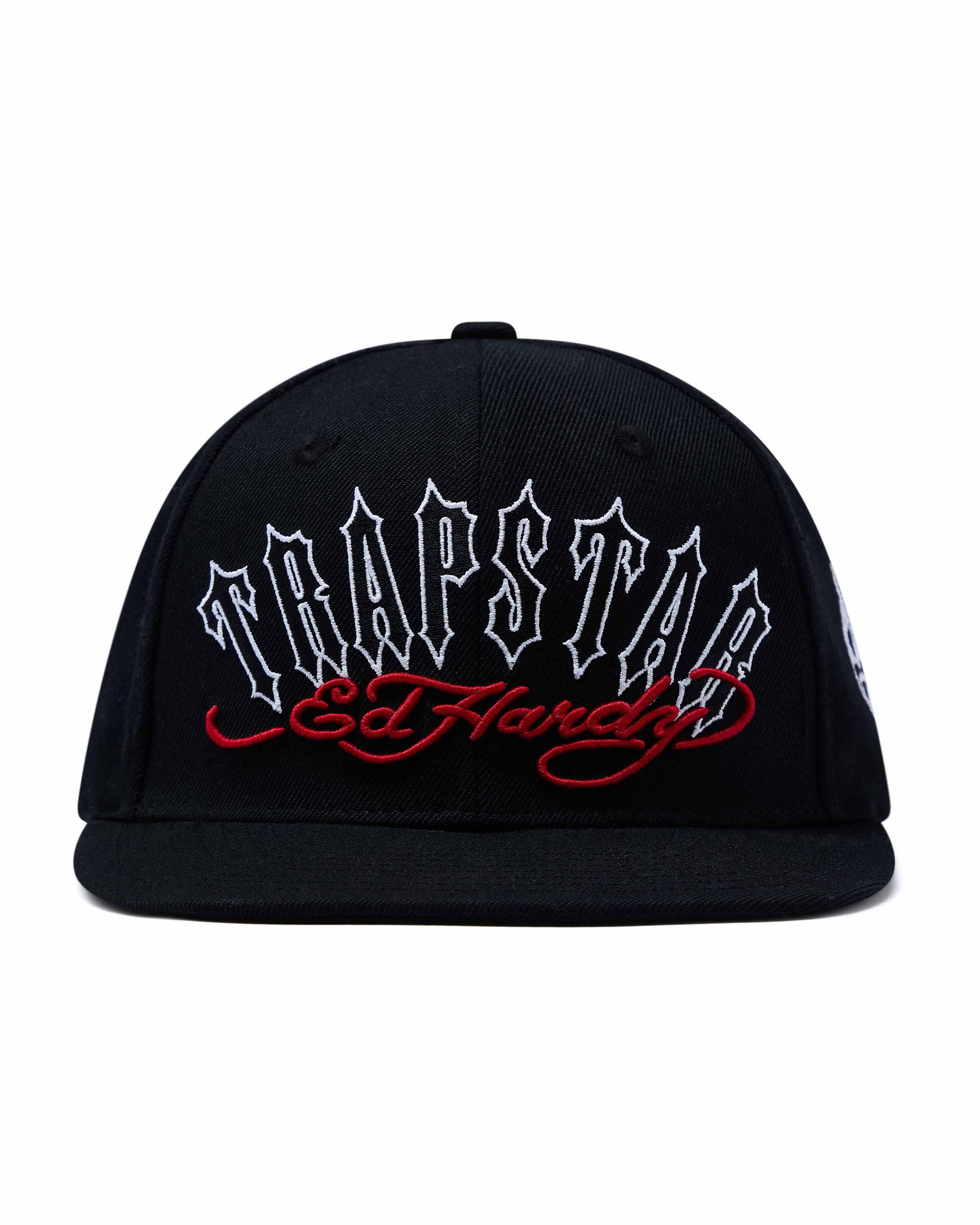 Trapstar x Ed Hardy Snapback 黒 | TS-65198