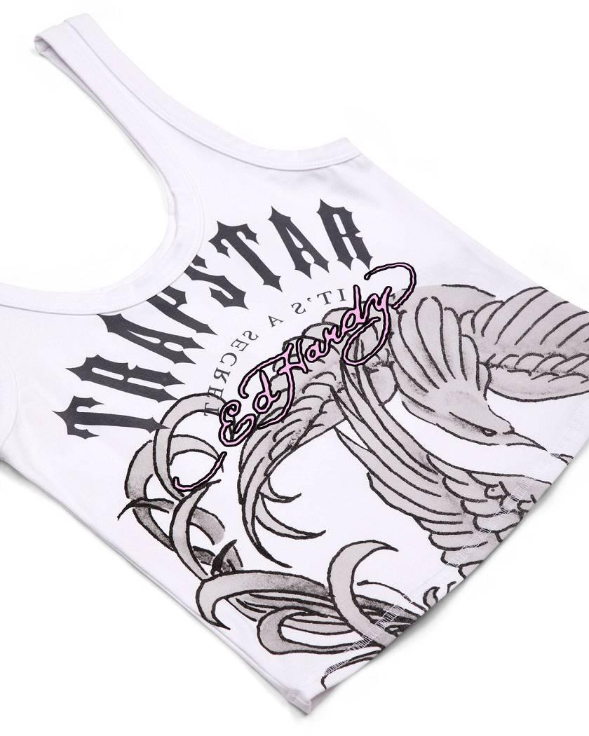 Trapstar x Ed Hardy Vest 白 | TS-65116