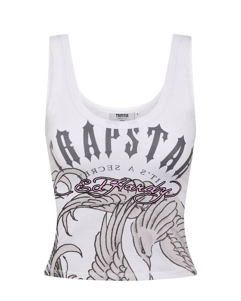 Trapstar x Ed Hardy Vest 白 | TS-65116